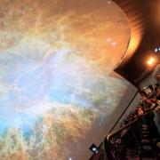 cúpula del hemisfèric con proyección