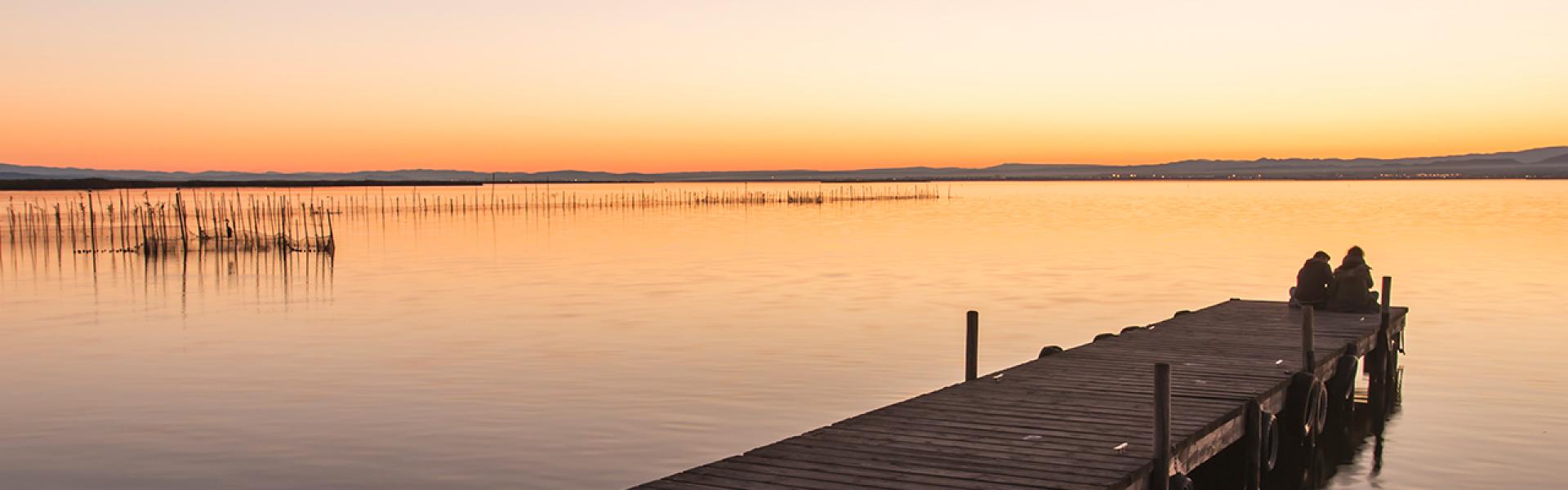 Atardecer en Albufera de valència