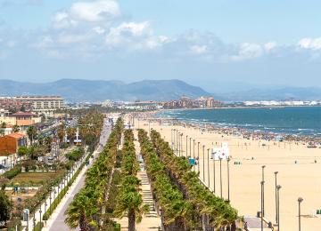 The València's beaches route