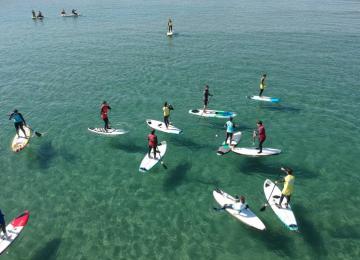 paddle surf