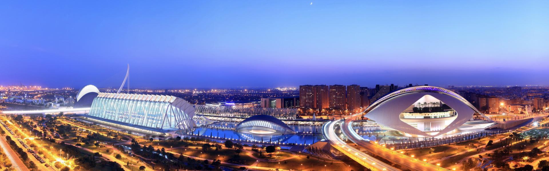 ciudad artes y ciencias vista aerea