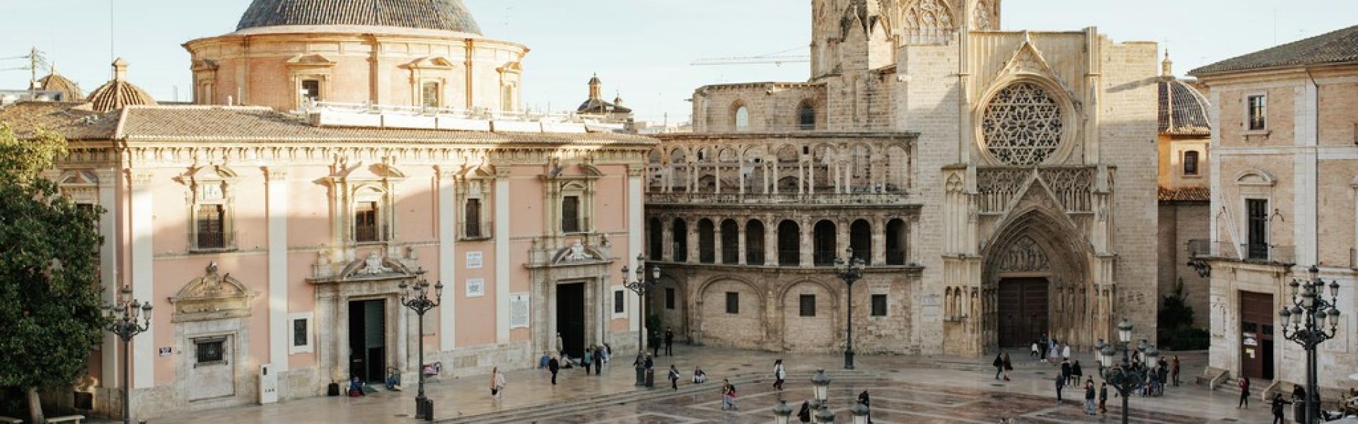 Plaza de la Virgen vista aérea